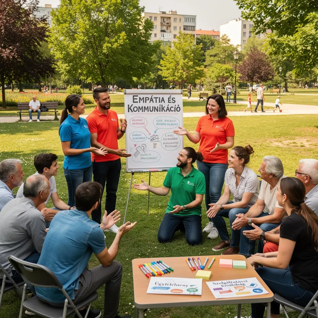 Két ügyfélszolgálati munkatárs együttműködik, miközben egy ügyfél problémáját elemzik és megoldják.